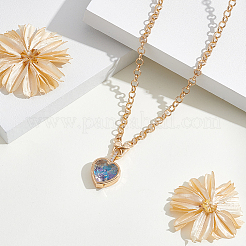 1 шт. латунный медальон с микропаве из прозрачных кубических цирконий и стекла&nbsp;NJEW-NB0001-33A