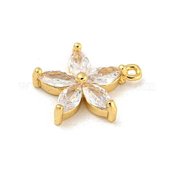 Подвески из латуни с покрытием из прозрачного кубического циркония&nbsp;KK-P277-21G