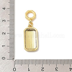 Pendentifs avec zircon cubiques à micro-pavés en laiton&nbsp;KK-C111-02G-02