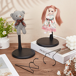 Регулируемые железные подставки для кукол с пластиковым основанием ODIS-WH0331-18