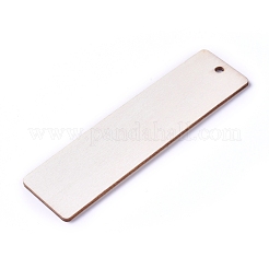 Gros pendentifs en bois de peuplier blanc non fini&nbsp;X-WOOD-D021-09