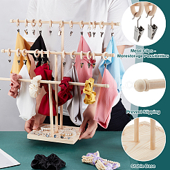 1 набор из 3 Т-образных перекладин для хранения украшений из сосны DIY-PH0022-94