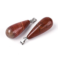 Ciondoli diaspro rosso naturale&nbsp;G-N360-08P-03