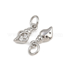 Латунные микро проложить кубического циркония подвески KK-A269-02B-P