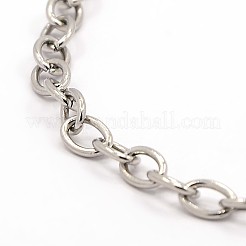 Anlaufgeschützte 304 Edelstahl-Kabelketten-Armbänder&nbsp;LS-BJEW-E034-22P