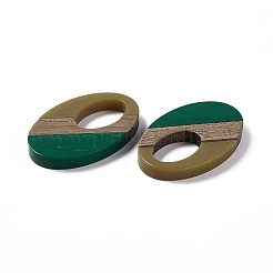 Подвески из непрозрачной смолы и ореха RESI-M027-02C