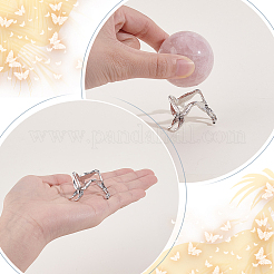 Держатели хрустальных шаров из сплава&nbsp;ODIS-WH0007-59B-P