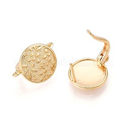 Латунная серьга-кольцо KK-N261-33G