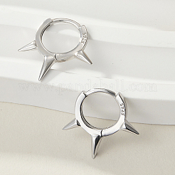 925 серьги-кольца из стерлингового серебра с родиевым покрытием KJ0838-2