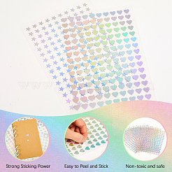 10 шт. 2 стиля лазерных наклеек для животных из пластика DIY-CP0011-61A