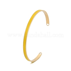 Браслеты-манжеты из нержавеющей стали 304 для женщин&nbsp;BJEW-Z087-09G