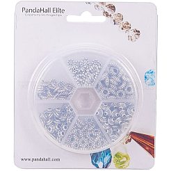 Tibetische Silber Spacer Beads Sets&nbsp;TIBEB-PH0001-04-NF