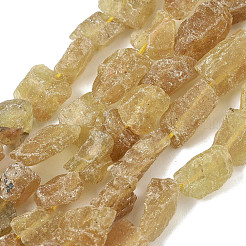 Необработанные грубые натуральные желтые апатитовые бусины нити&nbsp;LS-G-M453-D07