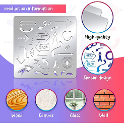 Трафареты для штампов из нержавеющей стали DIY-WH0279-101