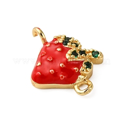 Латунные микропаве зеленые кубические цирконии фруктовые соединители подвески KK-I276-15G-A01