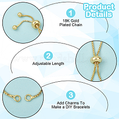 Изготовление 10шт. латунных браслетов-слайдеров&nbsp;KK-BBC0020-73