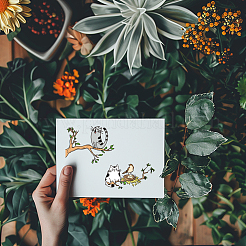 Резиновые прозрачные штампы DIY-WH0251-044