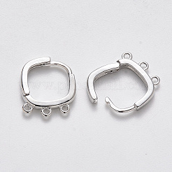 Латунные серьги-обручи KK-T049-14P-NF