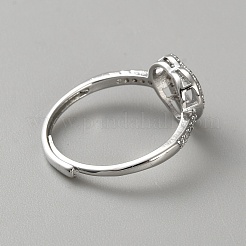 Verstellbare Ringkomponenten aus Messing mit Strassen&nbsp;FIND-WH0817-014P-A