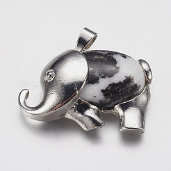 Естественно зебры яшмы подвески&nbsp;G-E462-A13