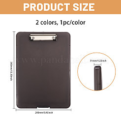 2 portablocco rettangolare in plastica&nbsp;AJEW-CA0005-57B