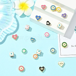 20 шт. 5 стиля бусины из сплава с эмалью на тему сглаза&nbsp;FIND-YW0008-25