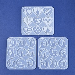 3шт 3 Молды для подвесок своими руками&nbsp;AJEW-FS0001-33