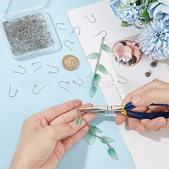 200 шт. крючки для сережек из нержавеющей стали 304&nbsp;STAS-UN0058-59P