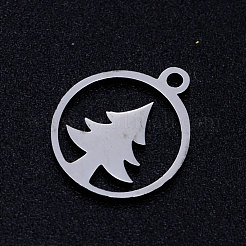 Pendentifs creux en acier inoxydable 304 anti-ternissement&nbsp;LS-STAS-Q201-JN301-1