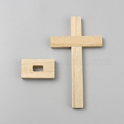 Décorations d'affichage de croix en bois&nbsp;DIY-WH0899-50