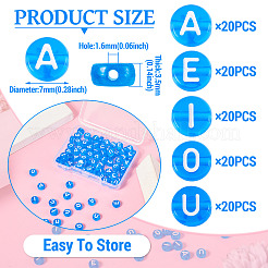 100шт 5 стиля прозрачные акриловые бусины&nbsp;OACR-TA0003-48B