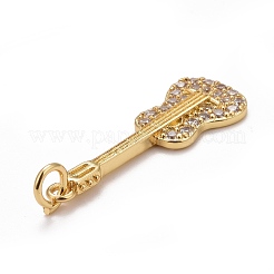 Подвески из латуни с покрытием из прозрачного кубического циркония&nbsp;KK-M229-42G