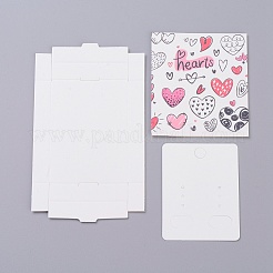 Kraftpapierboxen und Grafikkarten für Ohrringschmuck&nbsp;CON-L015-A10