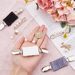 8 шт. 8 броши-булавки из цинкового сплава в стиле килта AJEW-FH0004-37