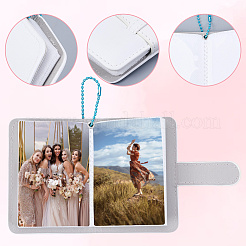 Мини-книжка-держатель для фотокарточек из искусственной кожи&nbsp;AJEW-WH20060-22B