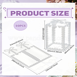 10 шт. складные прозрачные ПВХ-коробки&nbsp;CON-LP0001-06