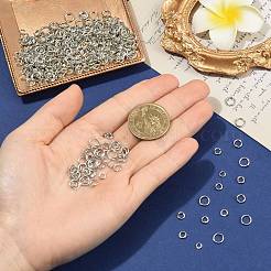 400 stücke 4 arten offene biegeringe messing biegeringe&nbsp;KK-FS0002-08P