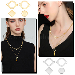 80 шт. 8 стиля 201 подвески-соединители из нержавеющей стали&nbsp;STAS-UN0041-01