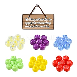 Стеклянные круглые бусины разных стилей&nbsp;SEED-FS0001-17