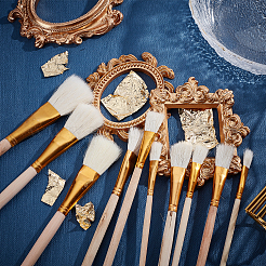 9 шт. деревянная кисть 9-х видов AJEW-GF0003-51