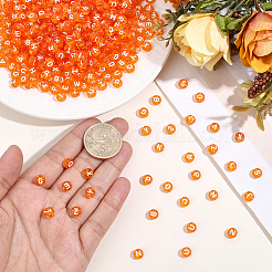 1000pcs perles acryliques transparentes&nbsp;TACR-ME0001-08D