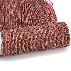 Природные родонит бисер нитей&nbsp;LS-G-RM2025-B35-2mm-B