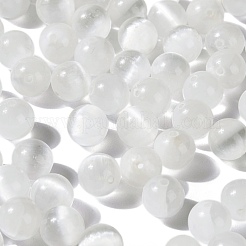 100шт 8мм бусины из натурального селенита DIY-LS0002-17