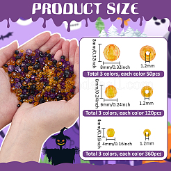 1590 шт. Прозрачные акриловые бусины&nbsp;TACR-PH0001-90B