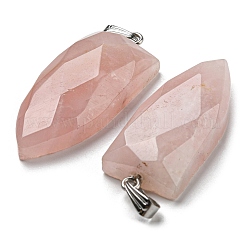Cuarzo natural rosa señaló colgantes&nbsp;G-M405-07P-03