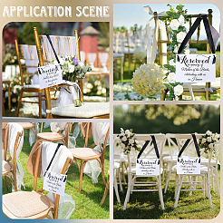 2 Stück Gedenkschild aus Papier zur Hochzeit&nbsp;AJEW-CN0006-23