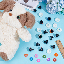 48 шт. 6-цветный глаз для безопасного изготовления поделок из смолы DIY-PH0030-99B