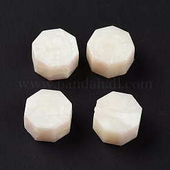 幻色のシーリングワックス粒子  レトロシーリング印鑑用  八角形  薄緑  9mm  約1500個/500g&nbsp;DIY-E033-A44