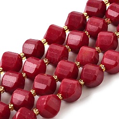 Нити бусин из натурального кварца окрашенные&nbsp;G-U023-A02-07