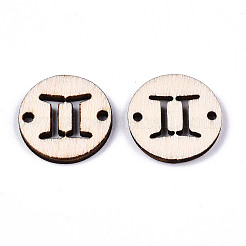 Необработанные соединители звеньев из натурального тополя WOOD-S045-139A-02